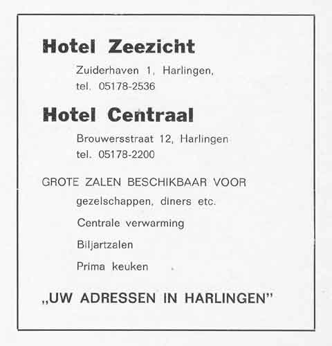 Advertentie Zuiderhaven 1, Harlingen