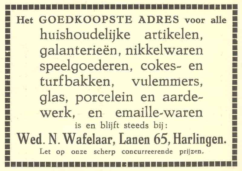 Advertentie Lanen 65, Harlingen