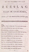 Op den roemruchten zeeslag tegen de Engelschen, den 5 van Oogstmaand 1781