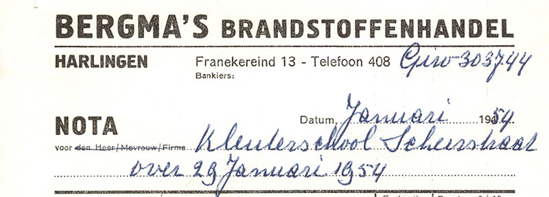 Briefhoofd Franekereind 13, Harlingen