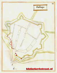 Plattegrond 1680, Harlingen