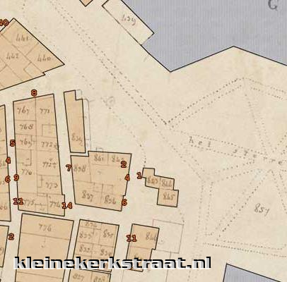 Harlingen, kadastrale kaart 1832